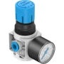 Festo Pressure Regulator, QS6, 0.5 bar to 7 bar, MS2-LR-QS6-D6-AR-BAR-F1A-B